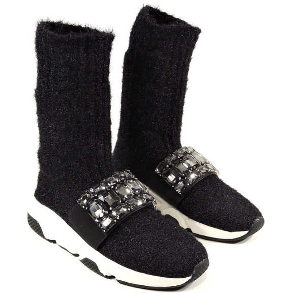 🇮🇹NILA & NILA🇮🇹 Winter Black Walking SNEAKERS - Picture 2 of 8